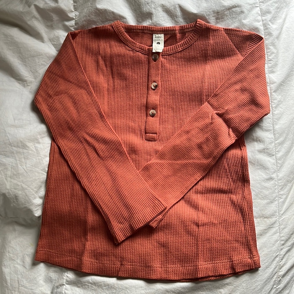 Kate Quinn waffle knit top